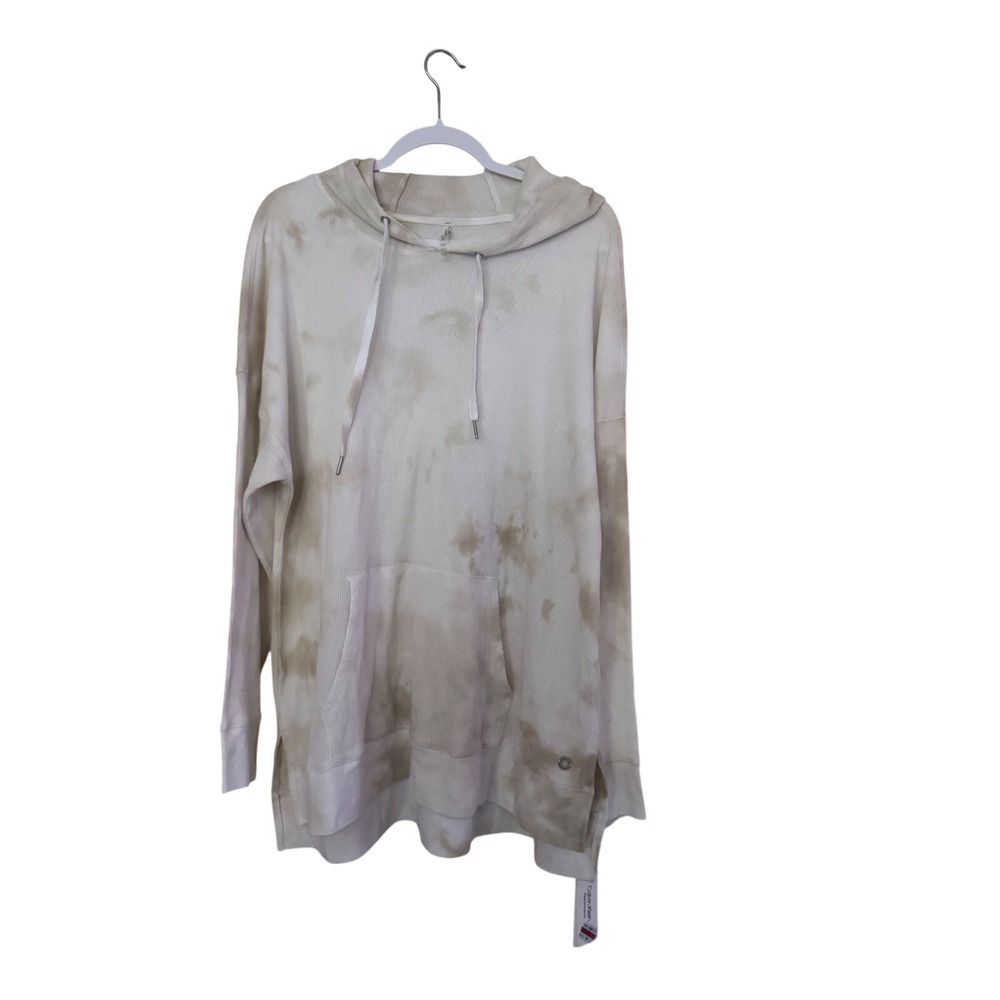 Calvin Klein Women Performance Sundust Tie Dye Tan White Size 2X New With Tag